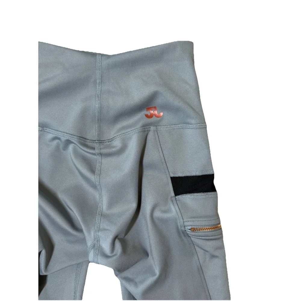 Jo + Jax Danceware Solo Leggings Pockets Silver Gray Pants Youth Sz Large NWT